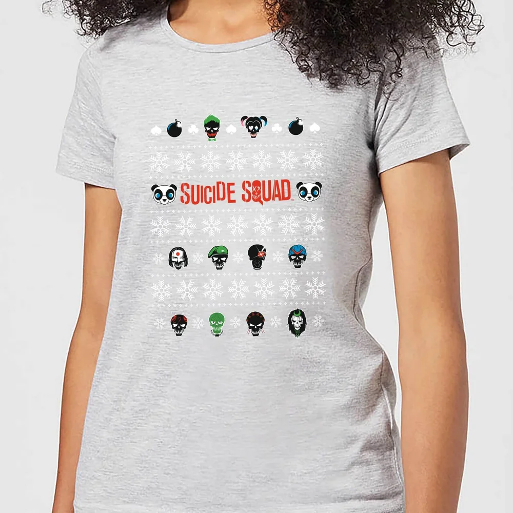 DC Suicide Squad Damen Christmas T-Shirt - Grau - XS Bild 1