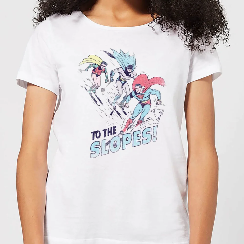 DC To The Slopes! Damen Christmas T-Shirt - Weiß - XS Bild 1