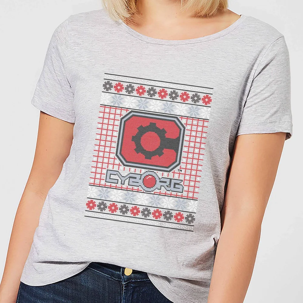 DC Cyborg Knit Damen Christmas T-Shirt - Grau - XS Bild 1