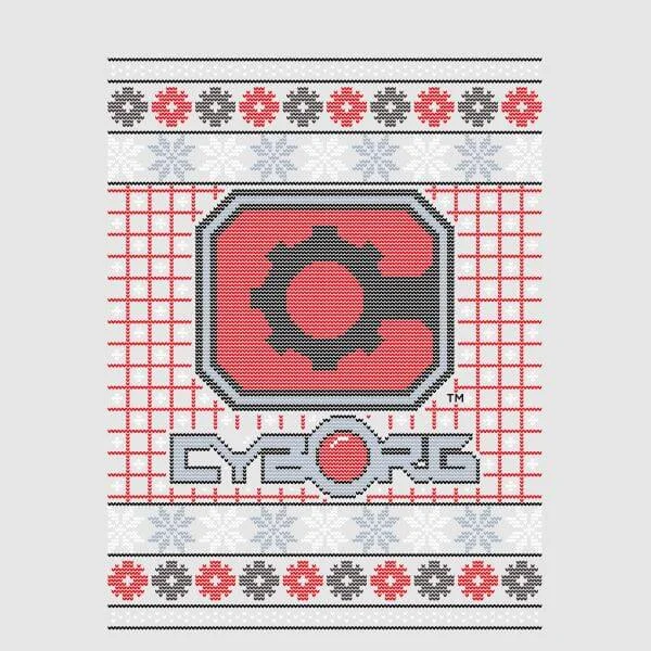 DC Cyborg Knit Damen Christmas T-Shirt - Grau