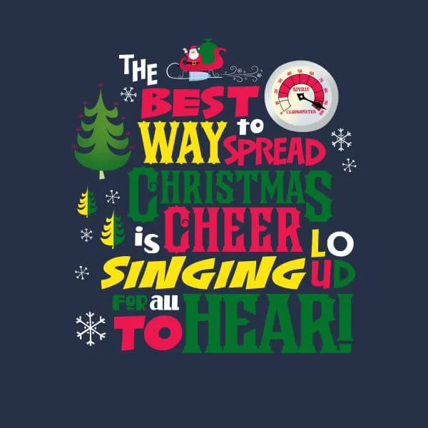 Elf Christmas Cheer Damen Christmas T-Shirt - Navy Blau