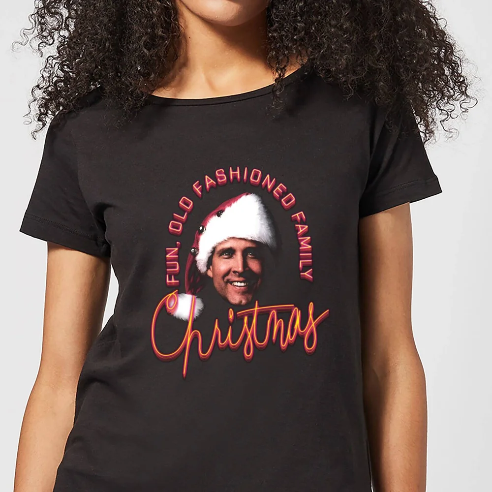 National Lampoon Fun Old Fashioned Family Christmas Damen Christmas T-Shirt - Schwarz - S Bild 1