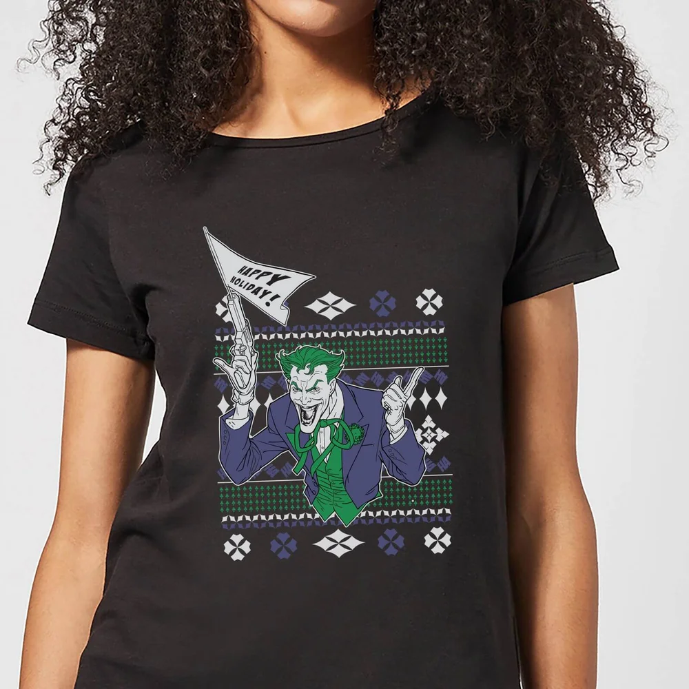 DC Joker Damen Christmas T-Shirt - Schwarz - XS Bild 1