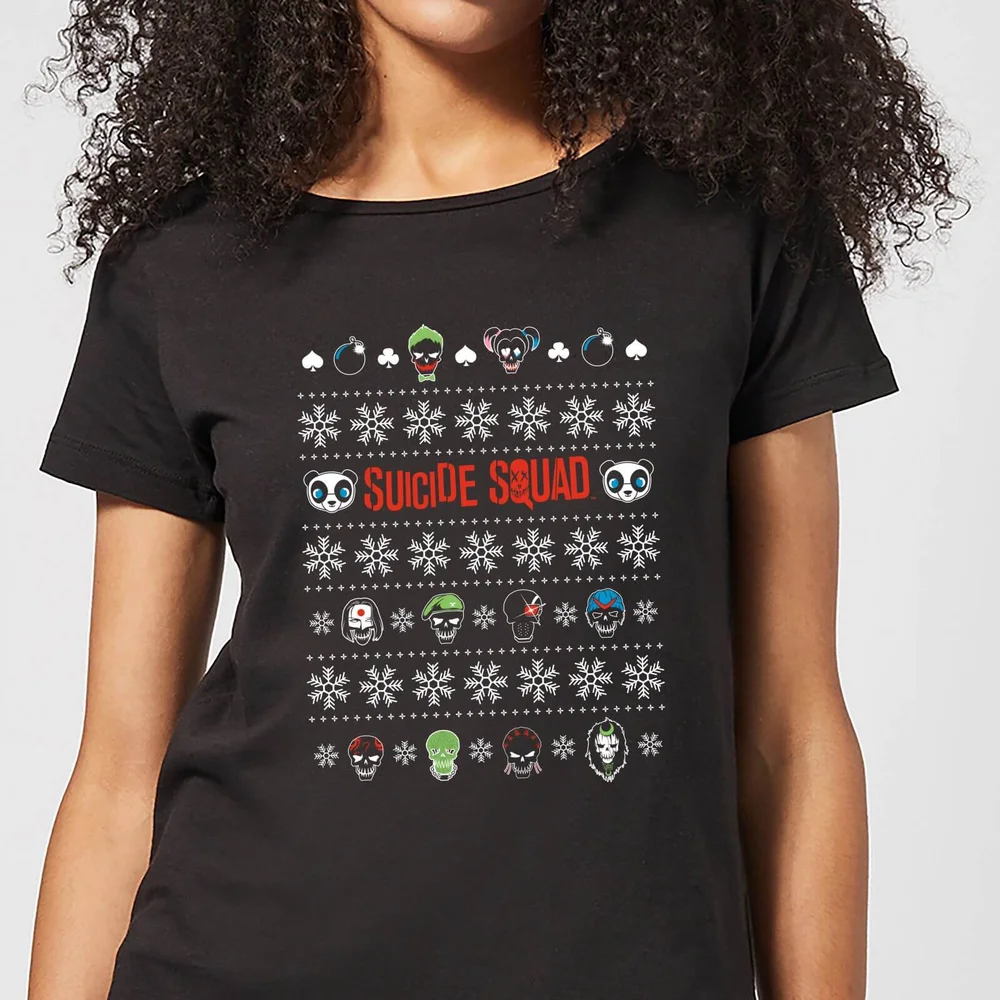 DC Suicide Squad Damen Christmas T-Shirt - Schwarz - XS Bild 1