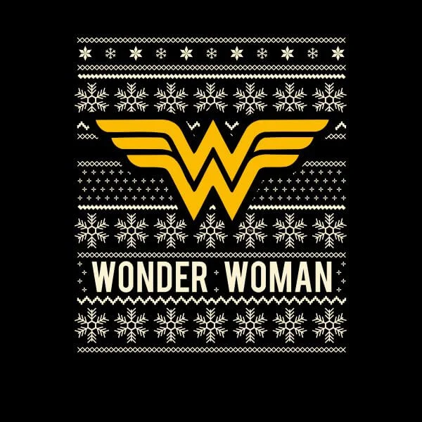 DC Wonder Woman Damen Christmas T-Shirt - Schwarz