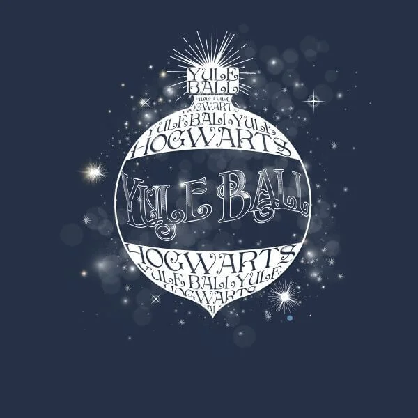 Harry Potter Yule Ball Baubel Damen Christmas T-Shirt - Navy Blau