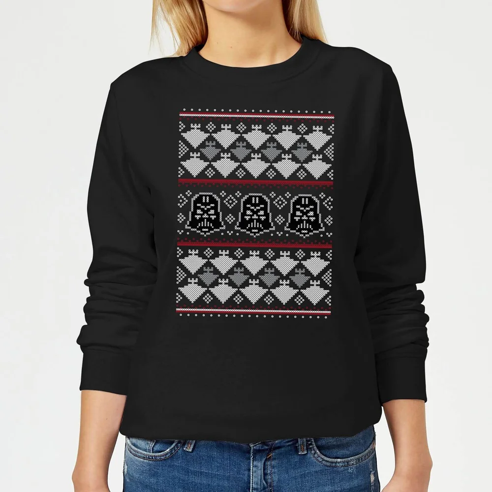 Star Wars Imperial Darth Vader Damen Weihnachtspullover – Schwarz - XS Bild 1
