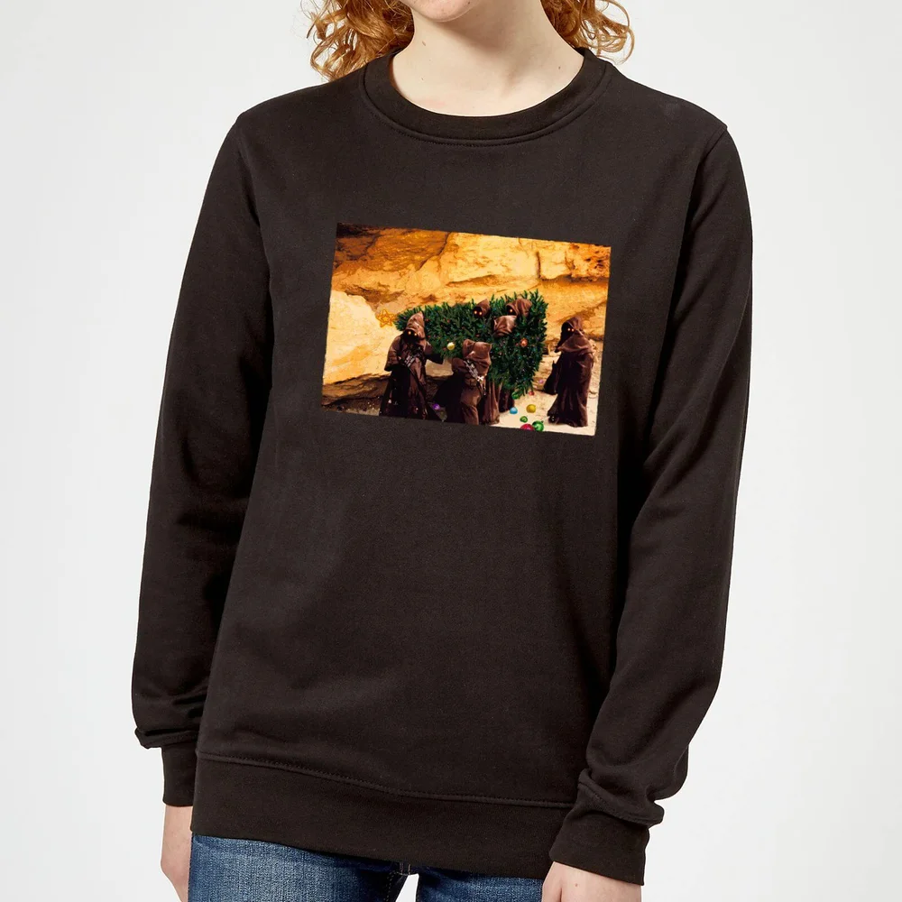 Star Wars Jawas Christmas Tree Damen Weihnachtspullover – Schwarz - XS Bild 1