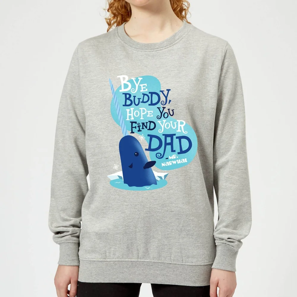 Elf Bye Buddy Damen Weihnachtspullover - Grau - 3XL Bild 1