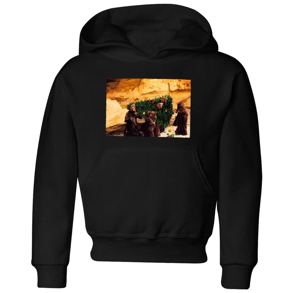 Star Wars Jawas Christmas Tree Kids' Christmas Hoodie - Black - 3-4 Jahre Bild 1