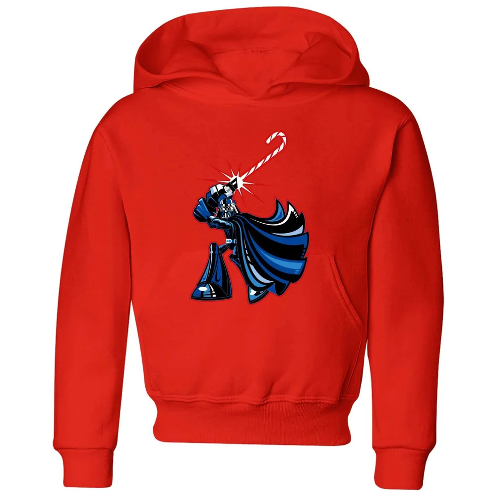 Star Wars Candy Cane Darth Vader Kids' Christmas Hoodie - Red - 3-4 Jahre Bild 1