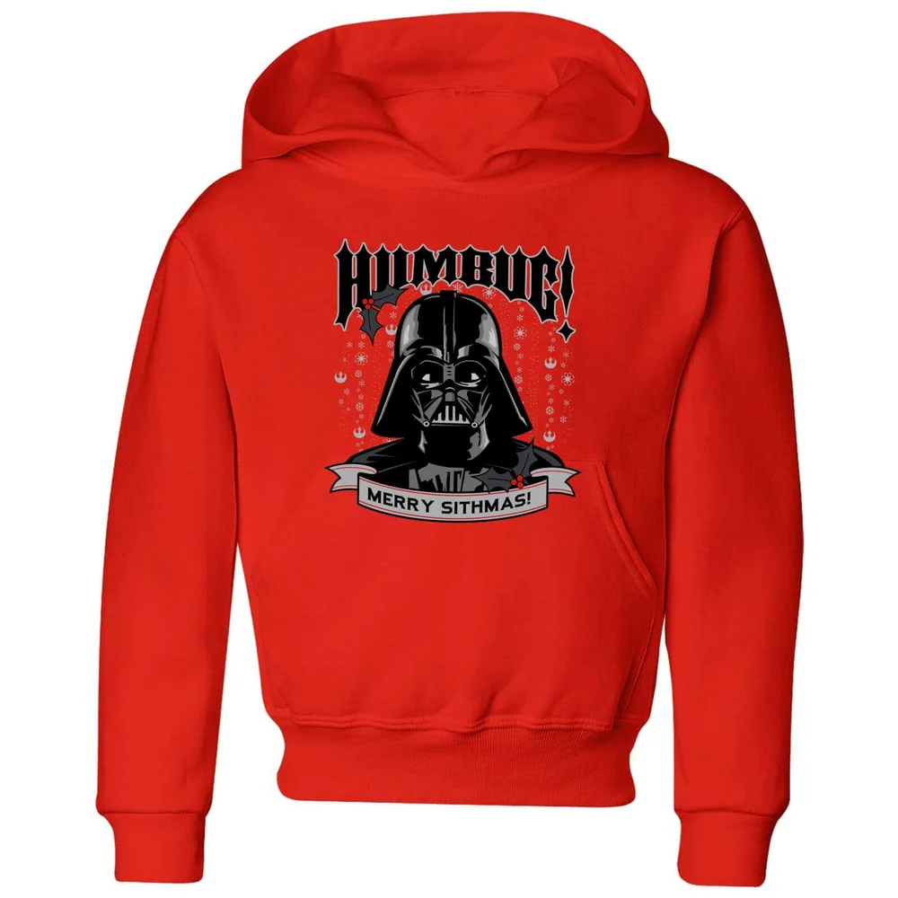 Star Wars Darth Vader Humbug Kids' Christmas Hoodie - Red - 3-4 Jahre Bild 1