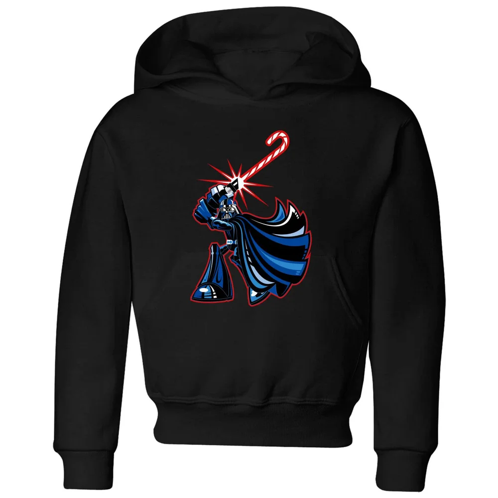 Star Wars Candy Cane Darth Vader Kids' Christmas Hoodie - Black - 3-4 Jahre Bild 1