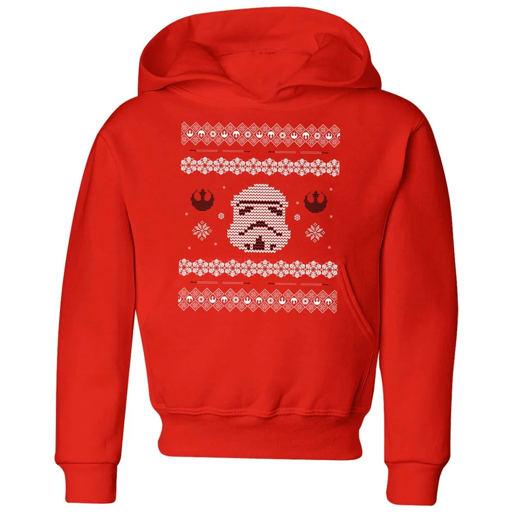 Star Wars Stormtrooper Knit Kids' Christmas Hoodie - Red - 3-4 Jahre Bild 1