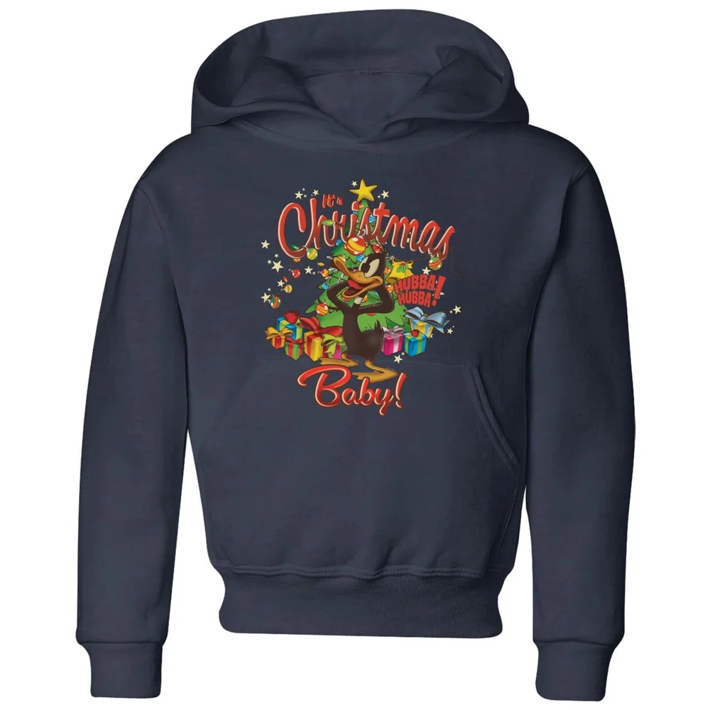 Looney Tunes Its Christmas Baby Kinder Christmas Hoodie - Navy Blau - 9-10 Jahre Bild 1