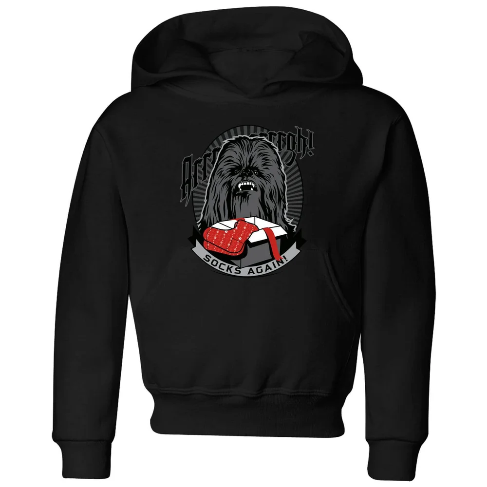 Star Wars Chewbacca Arrrrgh Socks Again Kids' Christmas Hoodie - Black - 3-4 Jahre Bild 1