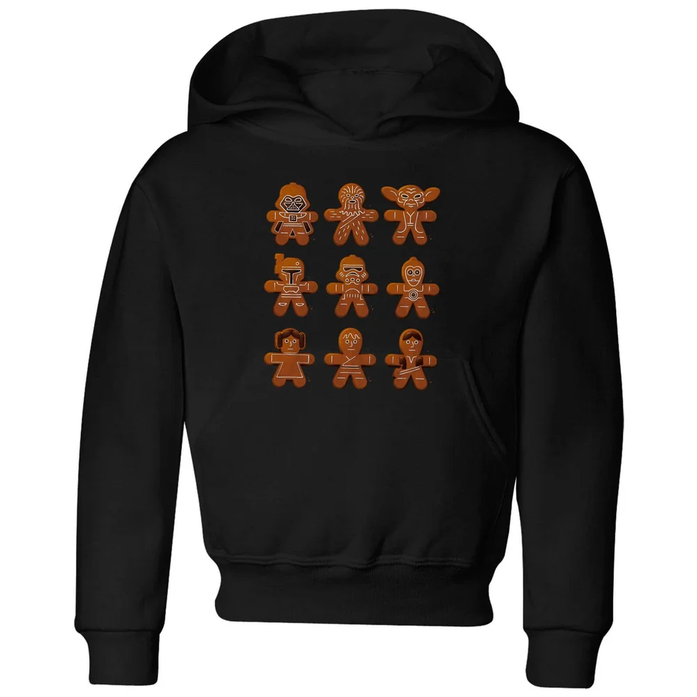 Star Wars Gingerbread Characters Kids' Christmas Hoodie - Black - 3-4 Jahre Bild 1