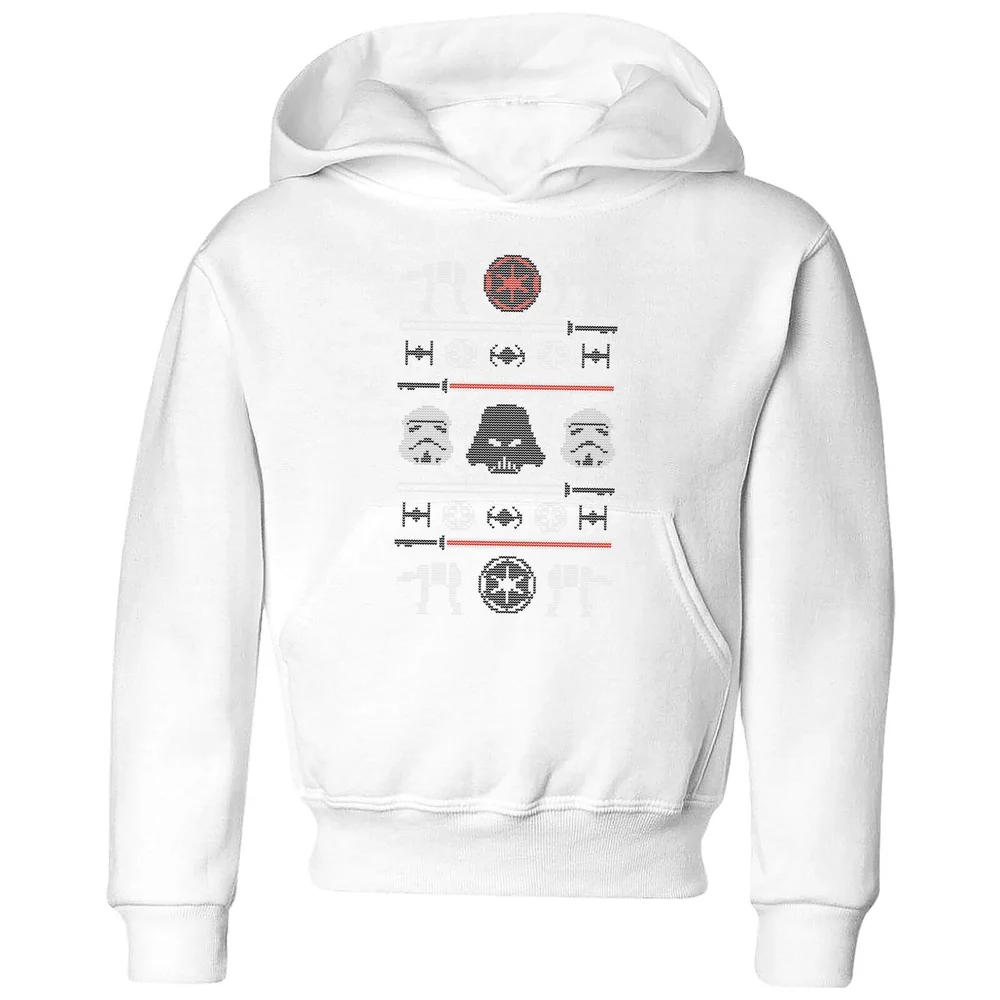 Star Wars Imperial Knit Kids' Christmas Hoodie - White - 3-4 Jahre Bild 1