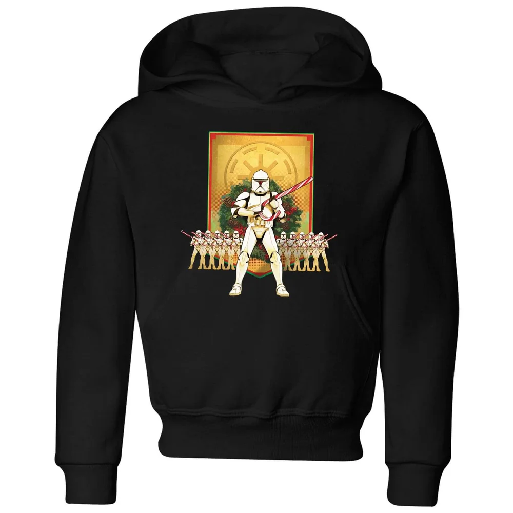 Star Wars Candy Cane Stormtroopers Kids' Christmas Hoodie - Black - 3-4 Jahre Bild 1