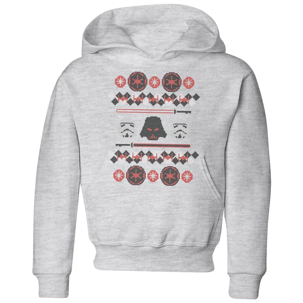 Star Wars Empire Knit Kids' Christmas Hoodie - Grey - 3-4 Jahre Bild 1