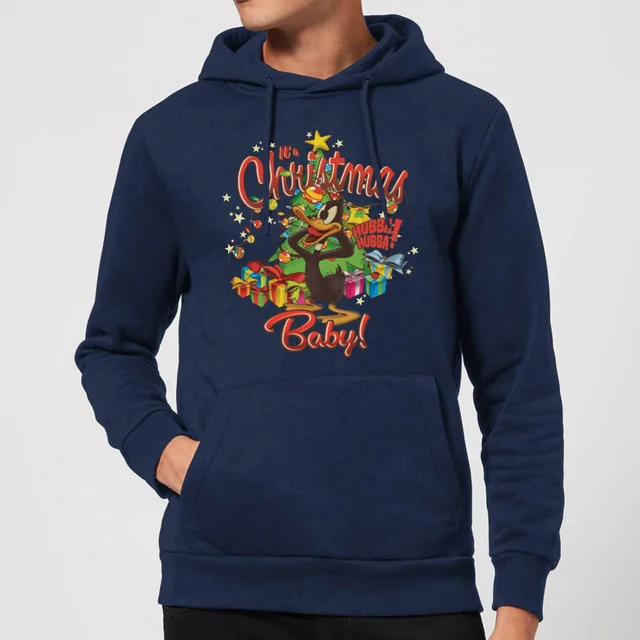 Looney Tunes Its Christmas Baby Christmas Hoodie - Navy Blau