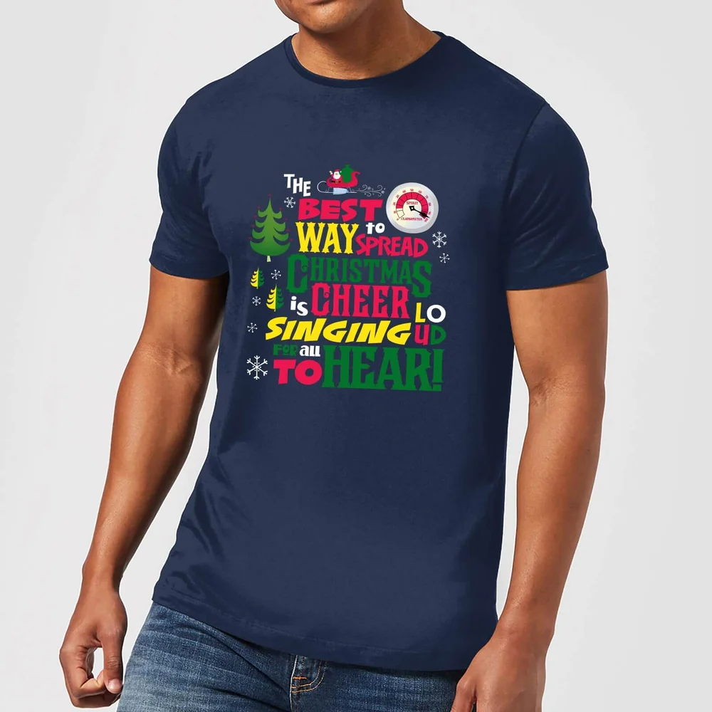 Elf Christmas Cheer Herren Christmas T-Shirt - Navy Blau - S Bild 1