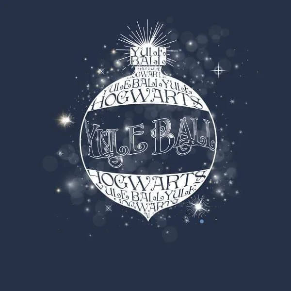 Harry Potter Yule Ball Baubel Herren Christmas T-Shirt - Navy Blau