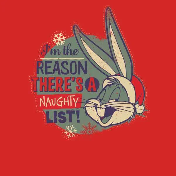 Looney Tunes I'm The Reason There Is A Naughty List Weihnachtspullover – Rot