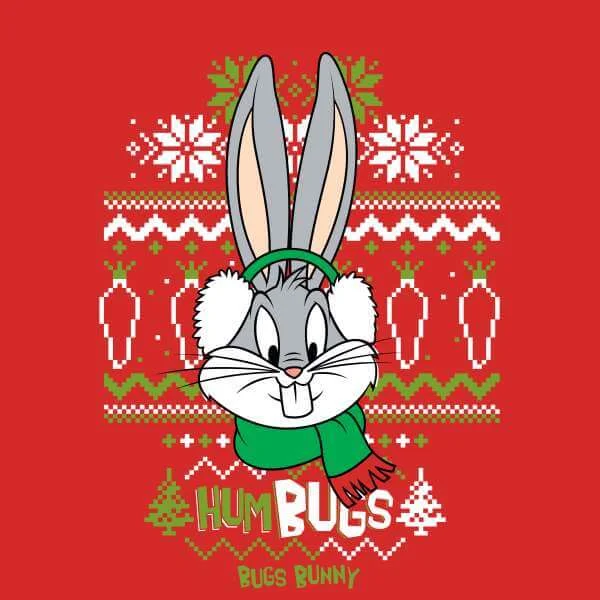 Looney Tunes Bugs Bunny Weihnachtspullover – Rot