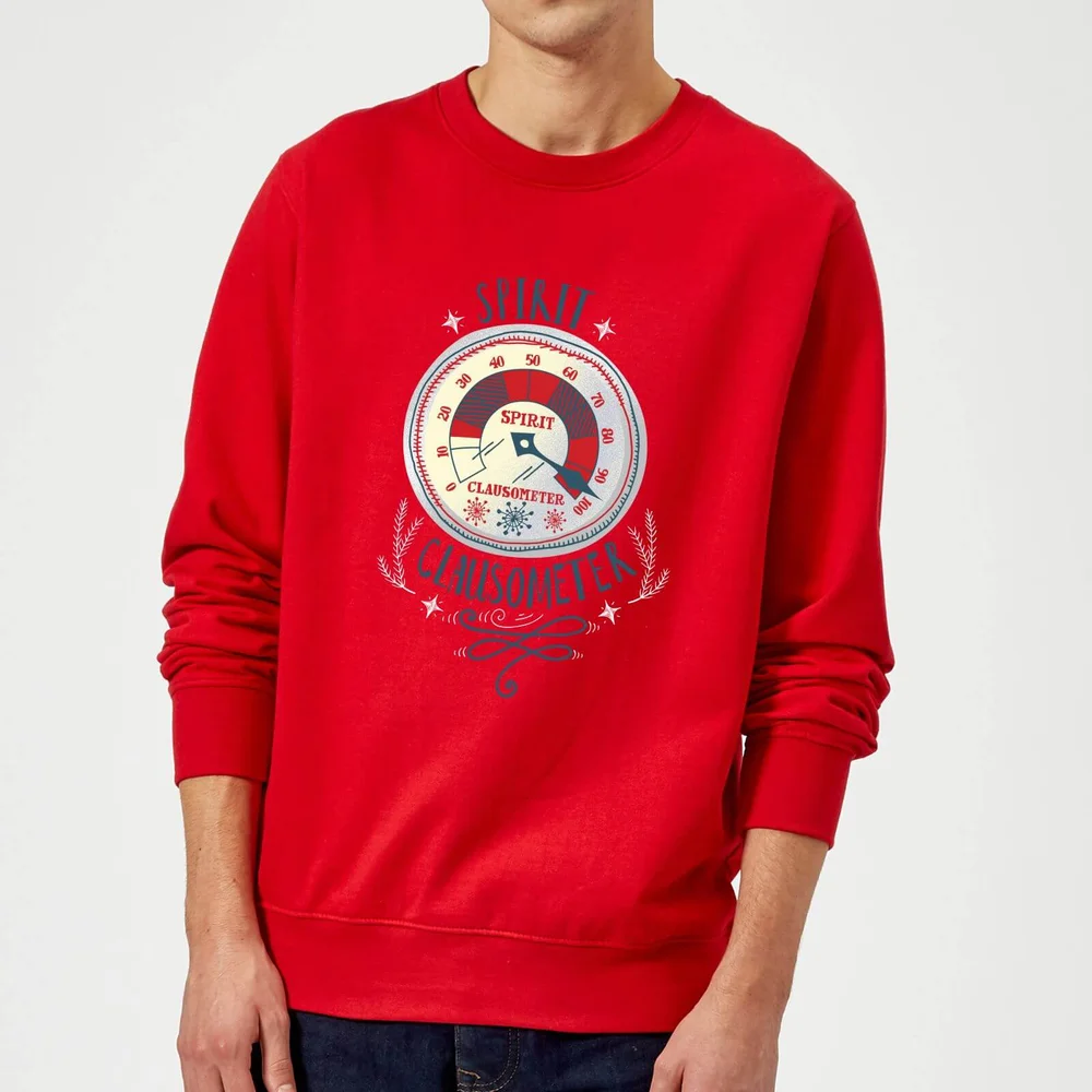 Elf Clausometer Weihnachtspullover – Rot - S Bild 1