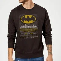 DC Comics Batman Seasons Greetings From Gotham Weihnachtspullover – Schwarz