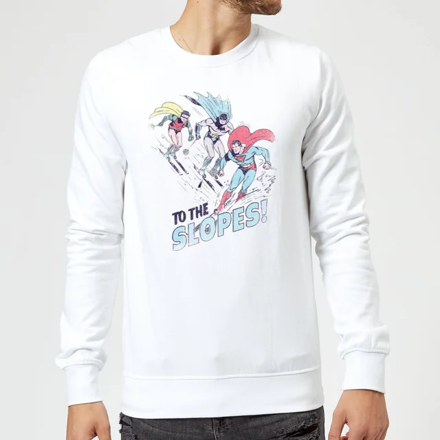 DC Comics To The Slopes! Weihnachtspullover – Weiß