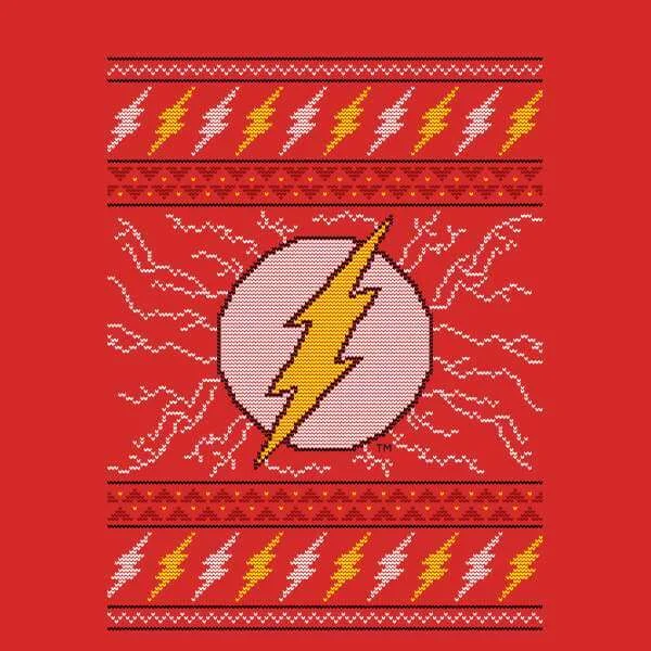 DC Comics Flash Weihnachtspullover – Rot