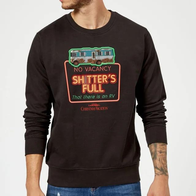 National Lampoon No Vacancy Weihnachtspullover – Schwarz
