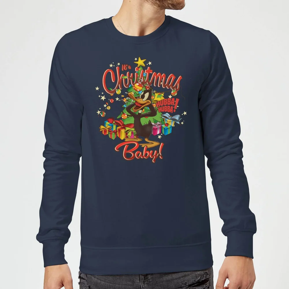 Looney Tunes Its Christmas Baby Weihnachtspullover – Navy - S Bild 1