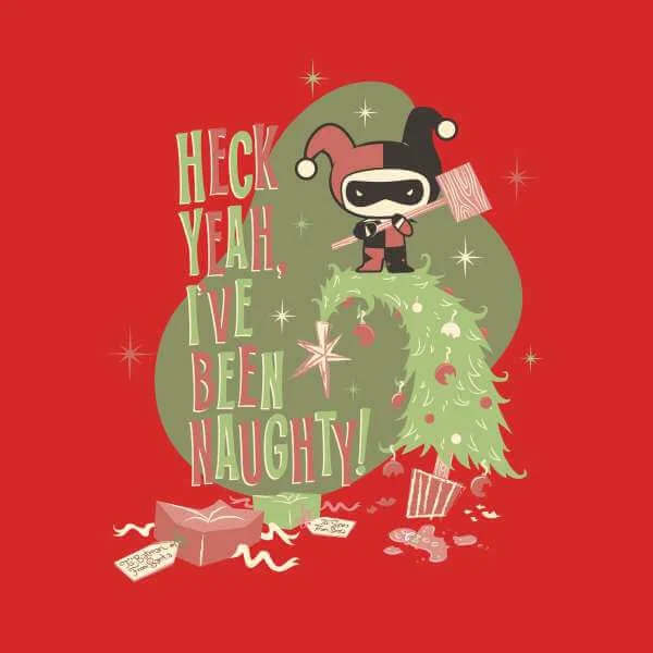 DC Comics Heck Yeah I've Been Naughty! Weihnachtspullover – Rot