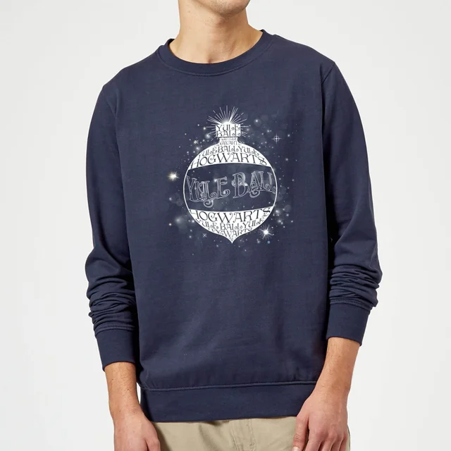 Harry Potter Yule Ball Baubel Weihnachtspullover – Navy