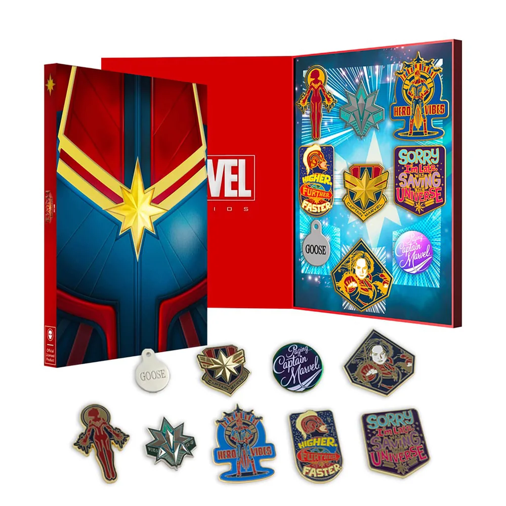 Captain Marvel Zavvi Exklusives Limited Pin Set Bild 1