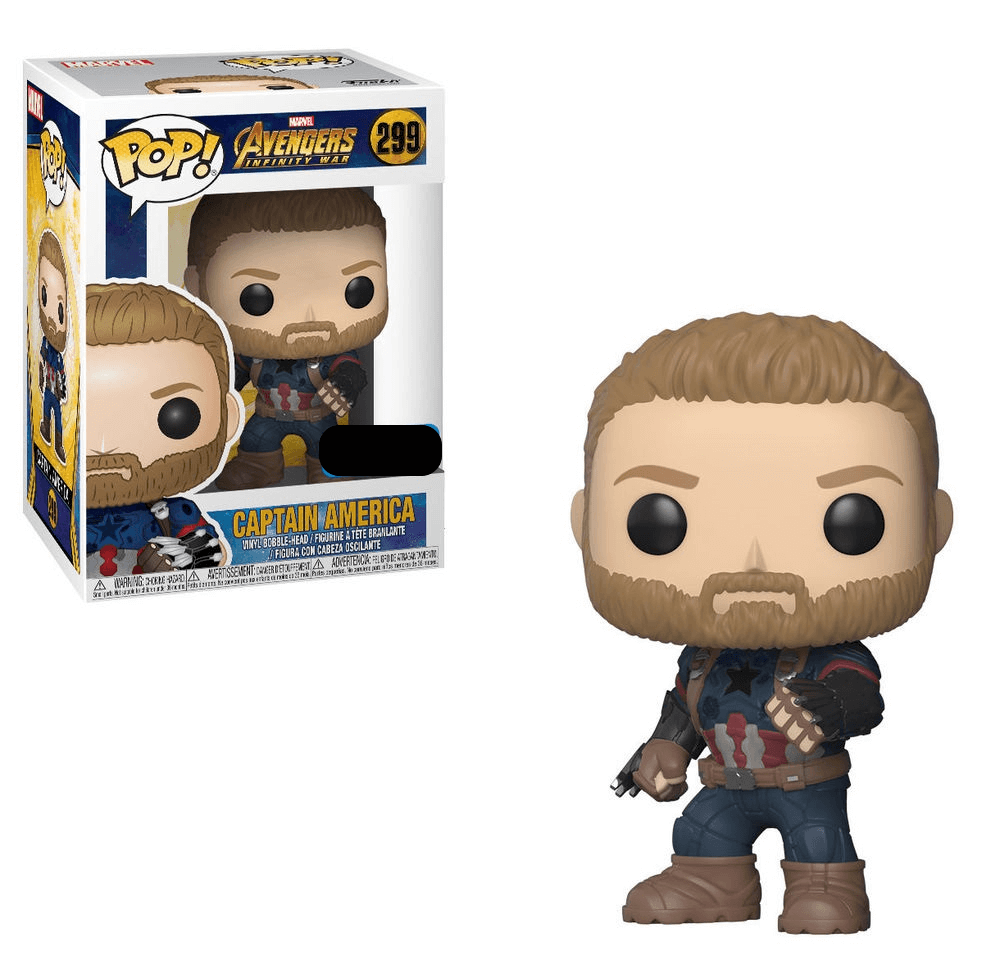 Marvel - Avengers: Infinty War Captain America mit Schild EXC Pop! Vinyl Figur Bild 1