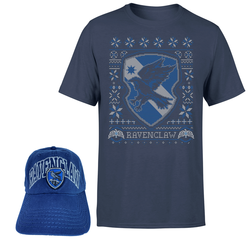 Harry Potter Ravenclaw T-Shirt Und Kappe Paket - Navy Blau - Herren - S Bild 1
