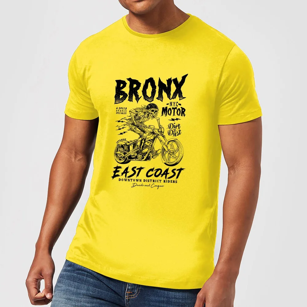Bronx Motor Men's T-Shirt - Yellow - L Bild 1