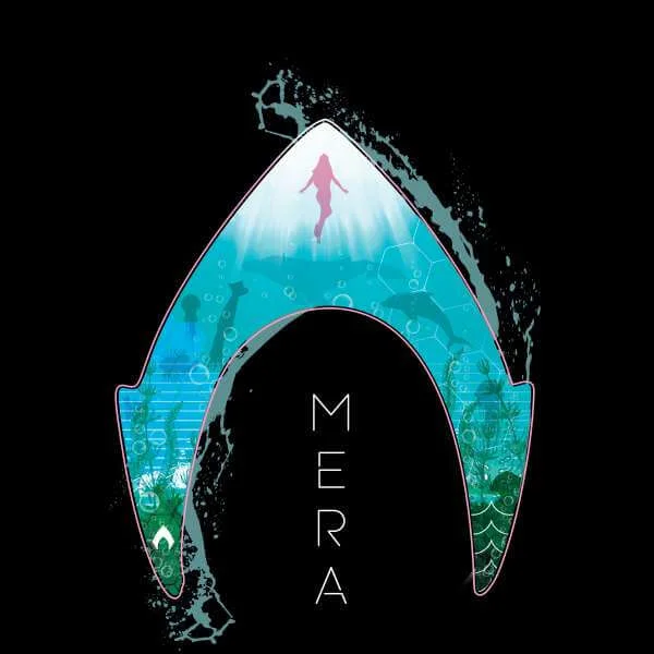 Aquaman Mera Logo Hoodie - Schwarz