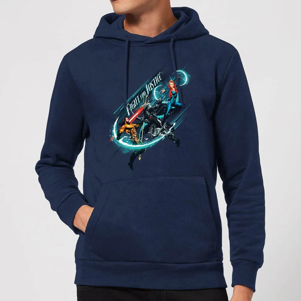 Aquaman Fight For Justice Hoodie - Navy Blau - S Bild 1