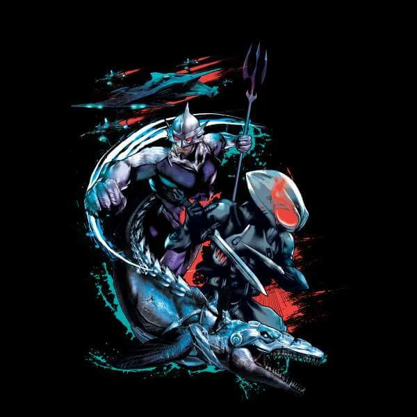 Aquaman Schwarz Manta & Ocean Master Hoodie - Schwarz