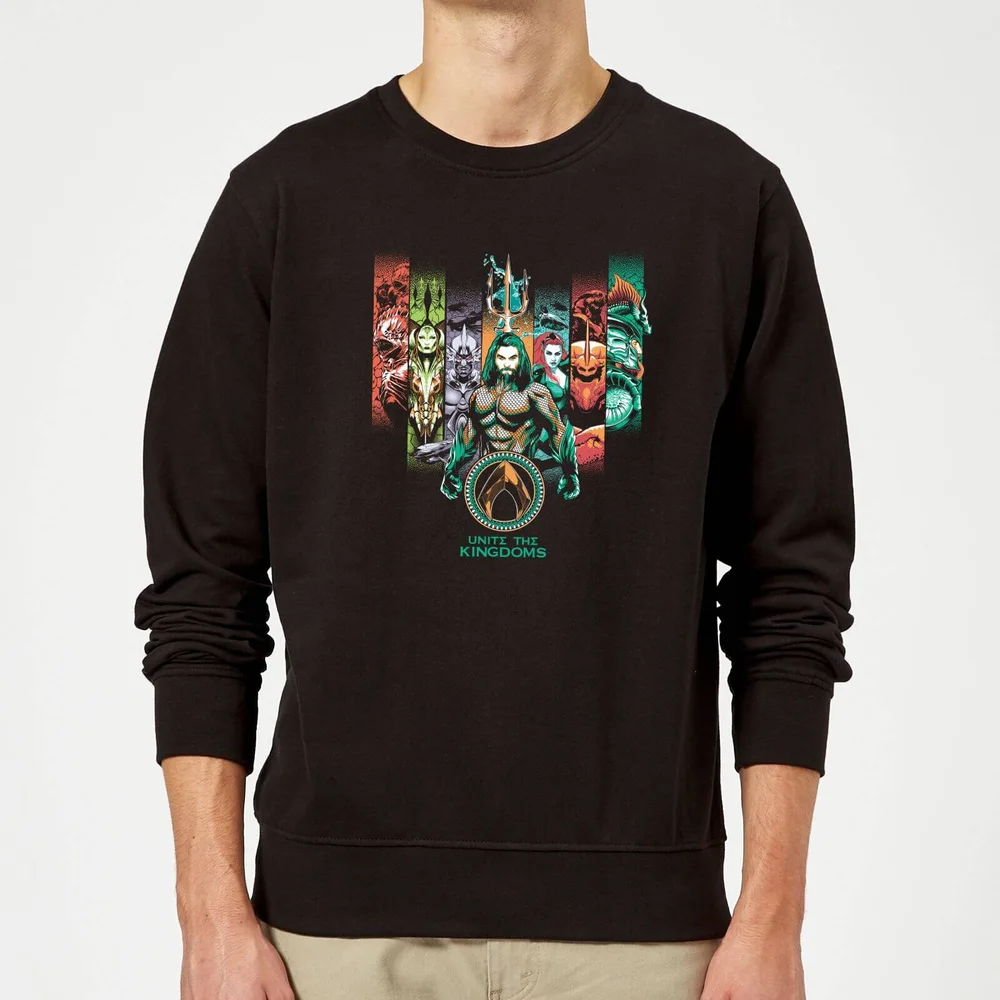 Aquaman Unite The Kingdoms Sweatshirt - Schwarz - S Bild 1