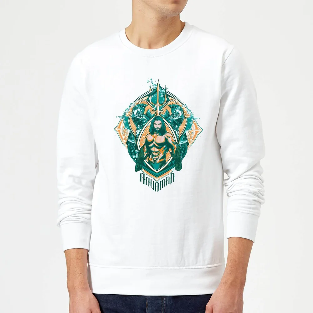 Aquaman Seven Kingdoms Sweatshirt - Weiß - S Bild 1