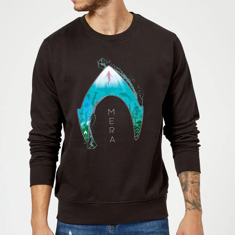 Aquaman Mera Logo Sweatshirt - Schwarz - S Bild 1