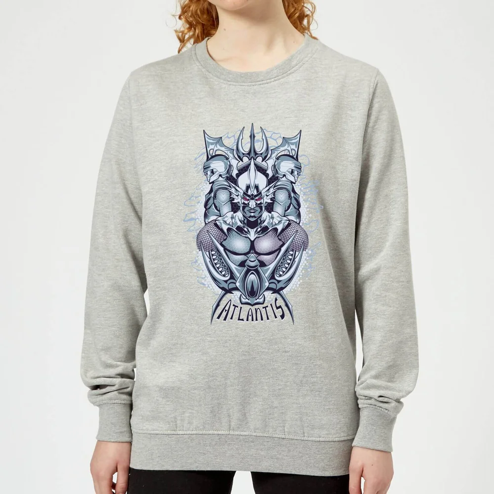 Aquaman Atlantis Seven Kingdoms Damen Sweatshirt - Grau - 3XL - Grau Bild 1