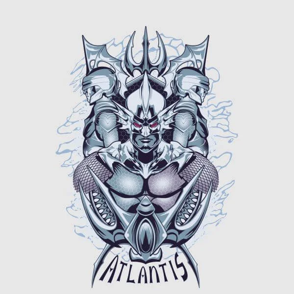 Aquaman Atlantis Seven Kingdoms Damen T-Shirt - Grau