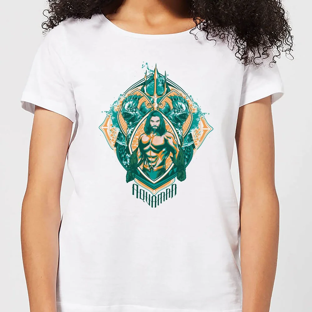 Aquaman Seven Kingdoms Damen T-Shirt - Weiß - XS Bild 1